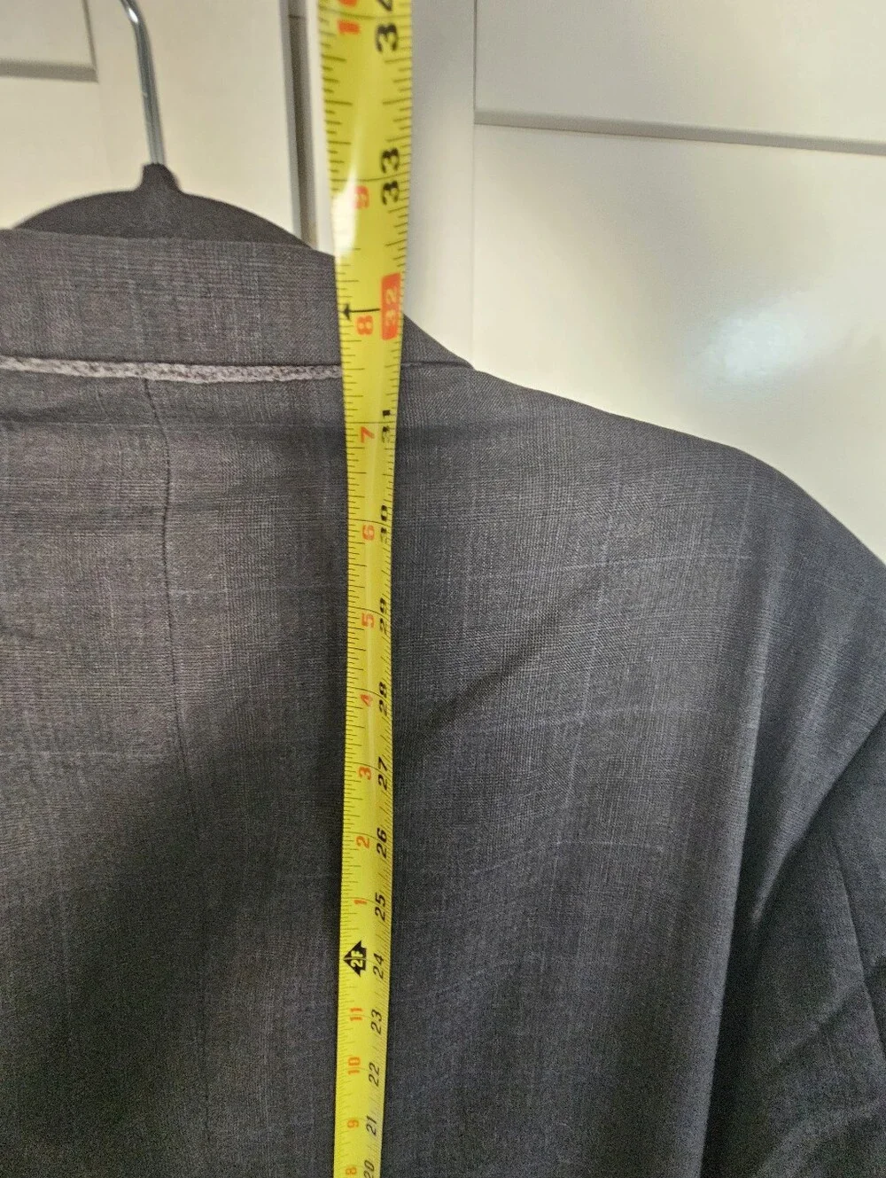 Brooks Brothers Golden Fleece Madison 44L Gray Windowpane Wool Sport Coat